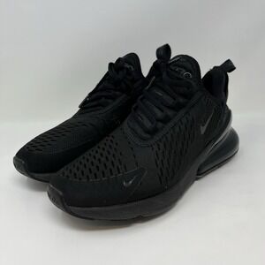Nike Air Max 270 Triple Black Womens Size 7 Running Shoes AH6789-006